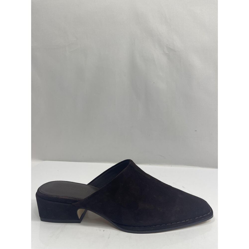 Steve Madden Dessa Shoes Women's Size 7 Brown Suede Mule Block Heel Slip On